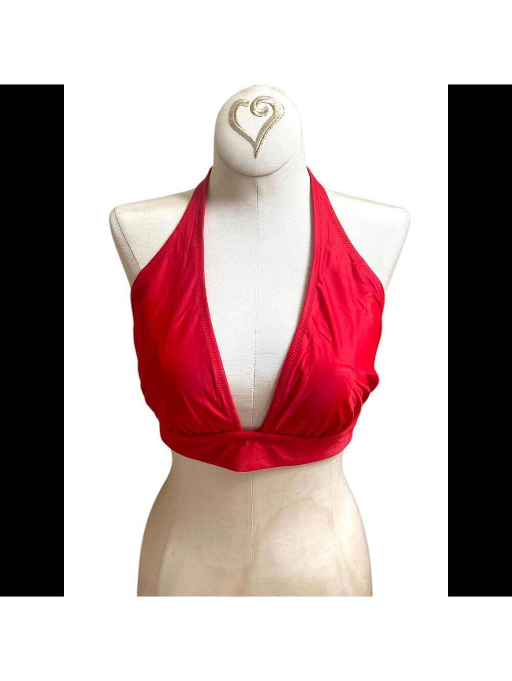 J.Crew DD Halter Neck Tie Back Bikini Top BY633 Size Small